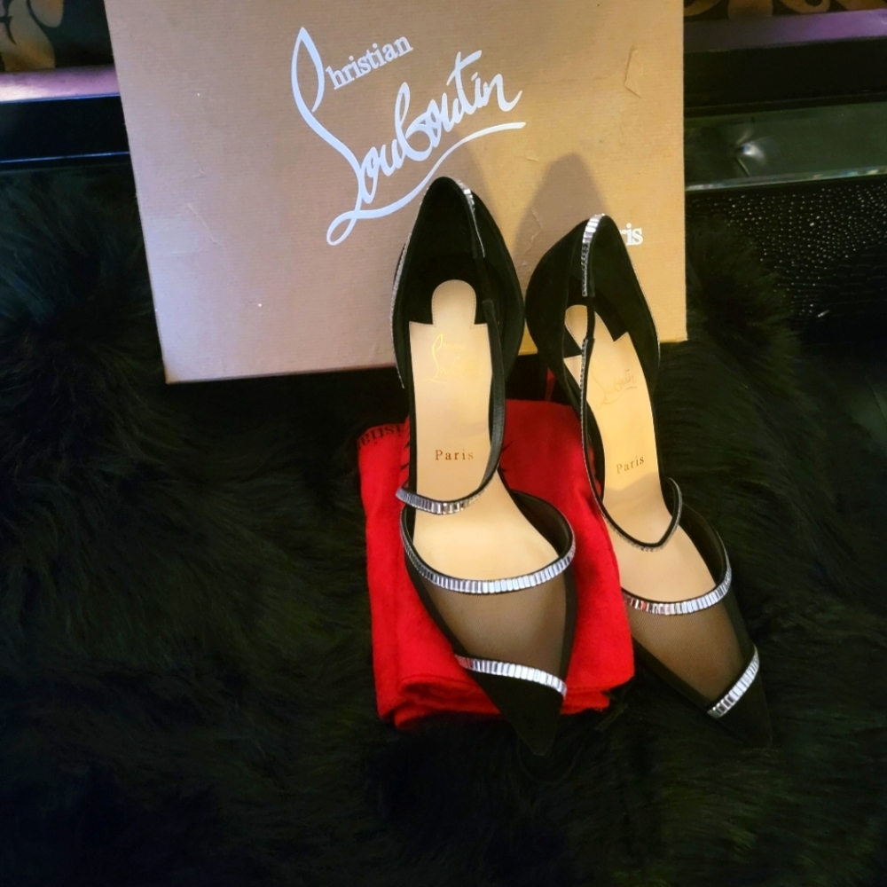 SEXY BLACK/SILVER LOUBOUTIN